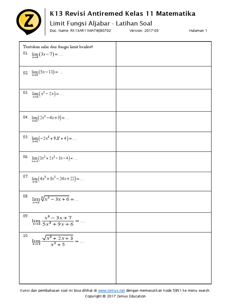 Download Soal Limit Aljabar Pdf Soalsiswa Com