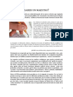 Lo Que Debe Saber Un Docente PDF