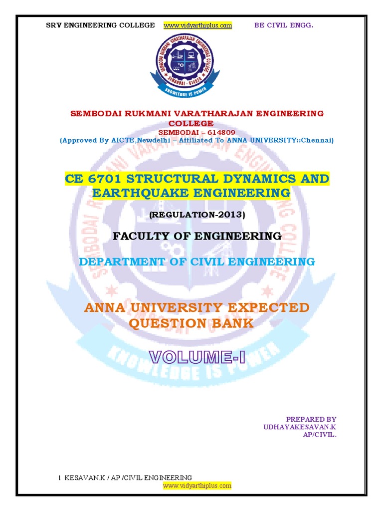 Structural Dynamics And Earthquake Engineering Pdf Earthquakes