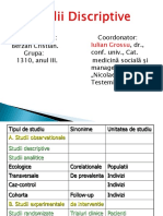 Studiile Epidemiologice Berzan Cristian