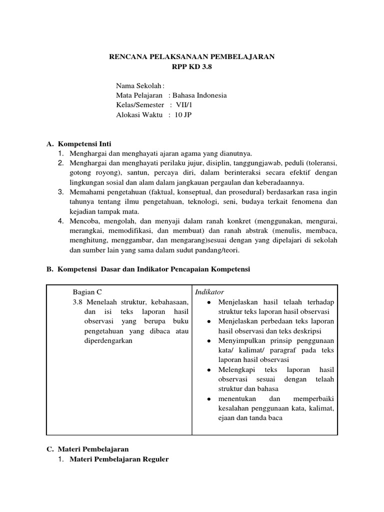 Perbedaan Teks Deskripsi Dan Teks Laporan Hasil Observasi