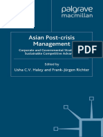 Asian Post Crisis Management Corporate and Governmental Strategies For Sustainable Competitive Advantage