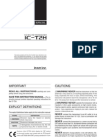 Icom IC-T2H Instruction Manual