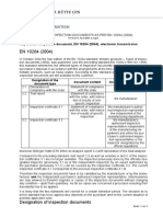 En 10204 (2004) - Types of Inspection