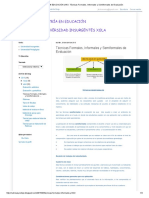 MTRÍA en EDUCACIÓN UINX - Técnicas Formales, Informales y Semiformales de Evaluación