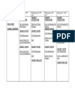 Schedule Nov 27th - Dec 1st Week 3