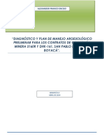 Diagnóstico y plan preliminar de los contratos mineros en Boyacá