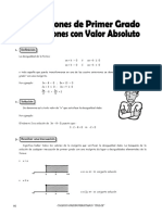 Inecuaciones de Primer Grado