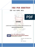 Erection Manual For FRP 943 BOWL MILL