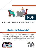 Entrevistas a Candidatos