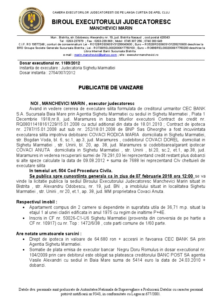 Judecatoria Sighetu Marmatiei Contact