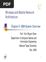 Wireless and Mobile Network Architecture: Chapter 6: GSM System Overview