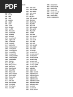 Ordinal Numbers 1 to 100 Guide | PDF