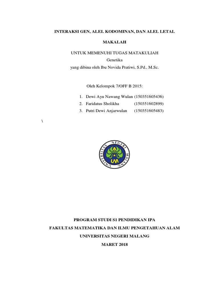 Makalah Genetika 2