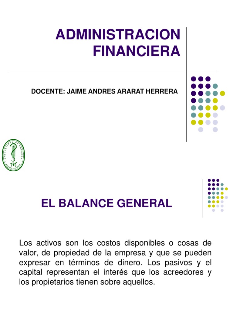 Balance General y Activos Corrientes | PDF | Bancos | Dinero