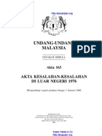 Akta 163 Akta Kesalahan-Kesalahan Di Luar Negeri 1976