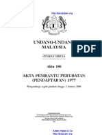 Akta 180 Akta Pembantu Perubatan Ran 1977