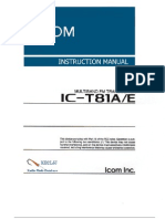 Icom IC-T81A - E Instruction Manual