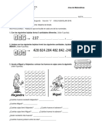 Examen de Matemáticas