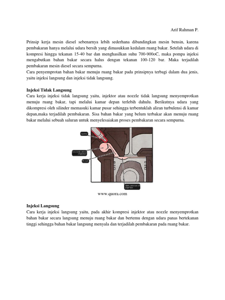 Gambar Aliran Bahan Bakar Diesel Common Rail - Sekilas Bahan