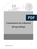 Lineamientos Para Evaluación de Aprendizajes