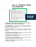 En Venezuela Se Consideran Delitos Ambientales Los Siguientes