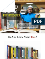 Speed Reading Techniques USA