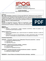 3 - PLANO de ENSINO - Auditoria - Avaliações e Perícias Da Engenharia