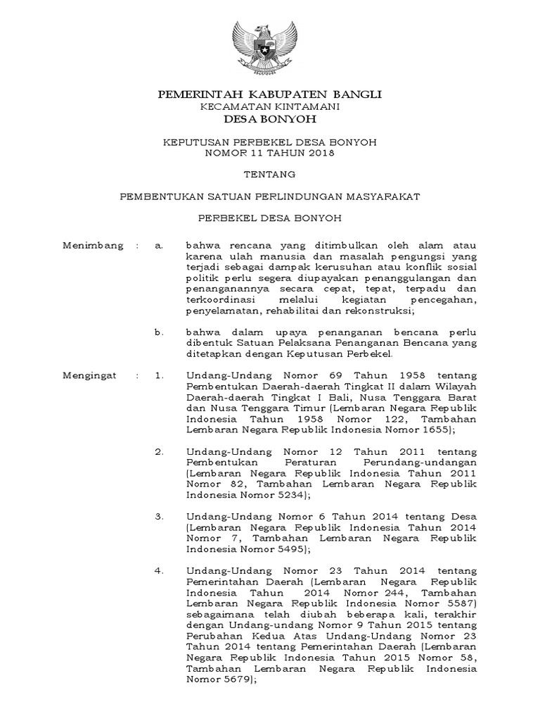 11. Sk Linmas Desa 2018