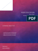 Peer Education - Denny Lee