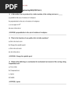 Basic Mechanical Engineering MCQ PDF Part 1