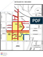 White Night Ballarat 2018 - Road Closures Map