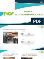 Cálculo de la eficiencia y regulación de un auto-transformador mediante su circuito equivalente