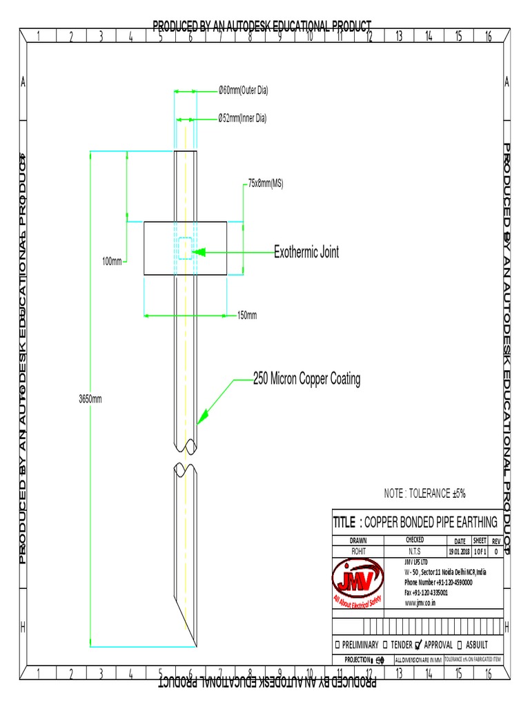 Copper Bonded Pipe Earthing Design | PDF | Nature