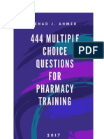 444 QUESTIONS (Pharmacy Training) by Nehad Jaser Ahmed