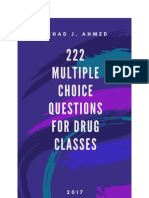 222 Multiple Choice Questions for Drug Classes By Nehad Jaser Ahmed