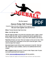 Dodgeball Flyer
