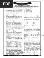 Paper - I (Quantitative Abilities) Iz'U I K & I (Ifjek - Kkred VFHK#FP)