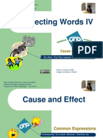 Connecting Words IV: Cause & Effect