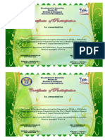 Certificate of Participation 2017