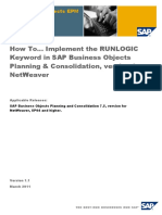 How To... Implement The RUNLOGIC Keyword in BPC NetWeaver V1.1 PDF
