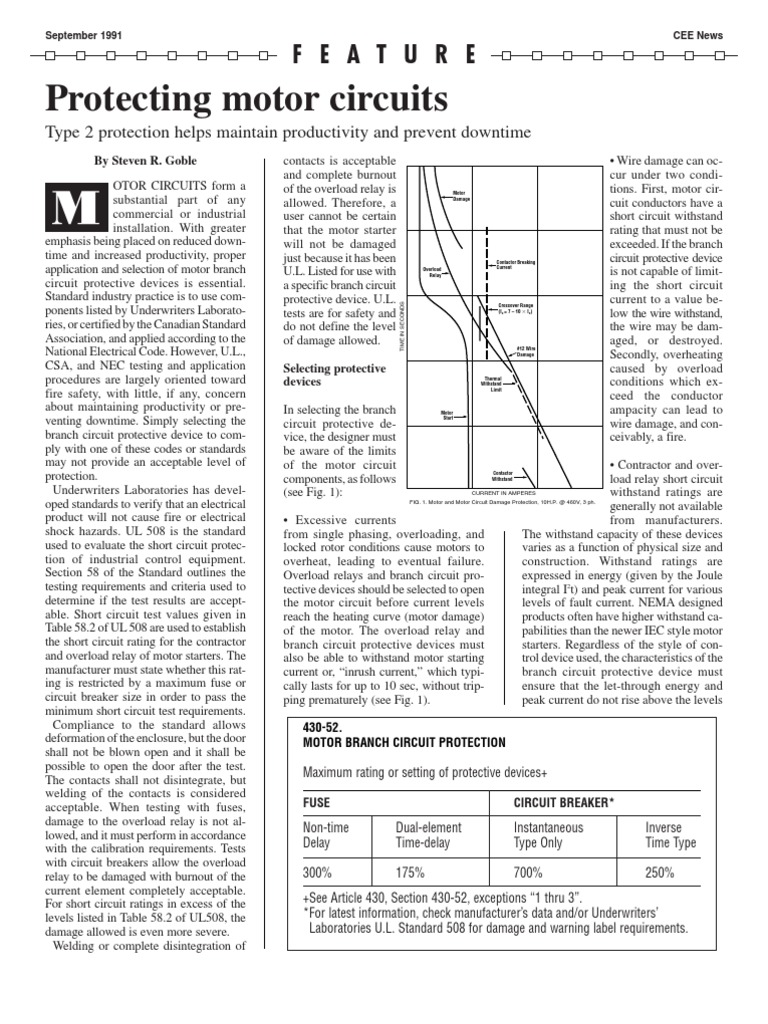Type 2 Coordination Fuse (Electrical) Relay