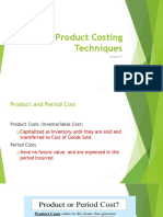 Product Costing Techniques