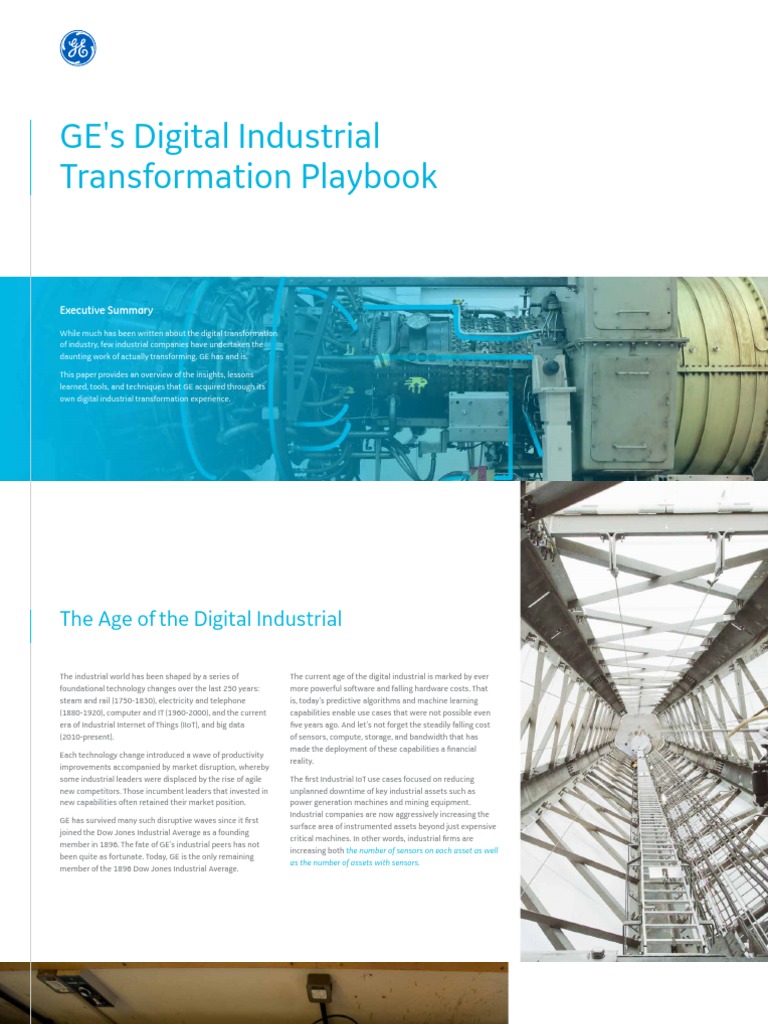 Ge Digital Industrial Transformation Playbook Whitepaper Download