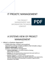 IT project management systems view