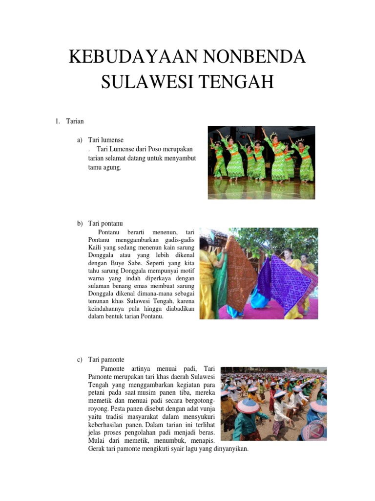 Kebudayaan Nonbenda Sulawesi Tengah Bbh