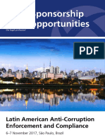 Sao Paulo Anticorruption 2017 Sponsorship Opps
