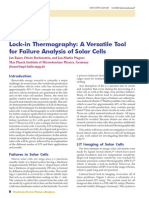Lock-In Thermography: A Versatile Tool For Failure Analysis of Solar Cells