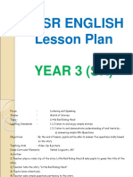 KSSR English Lesson Plan: Year 3 (SK)