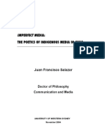 Juan Francisco Salazar-Imperfect Media - The Poetics of Indigenous Media in Chile (PHD Thesis) - UNIVERSITY of WESTERN SYDNEY